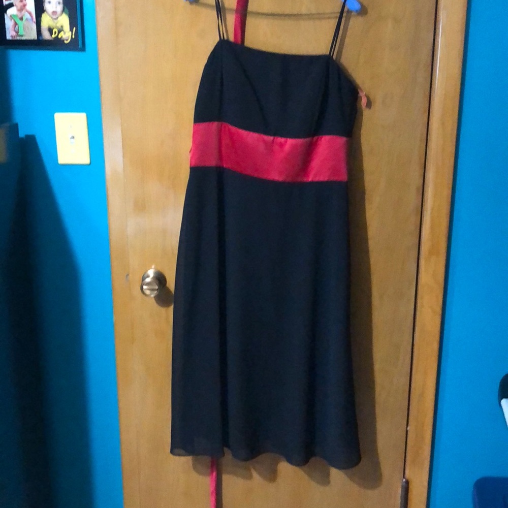Black🖤and red❤️ bridesmaid dress